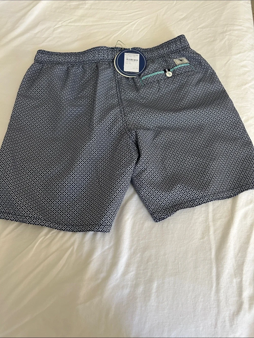 Ted Baker Men's Swim Shorts - Navy Geo Print size 4 (34 waist)